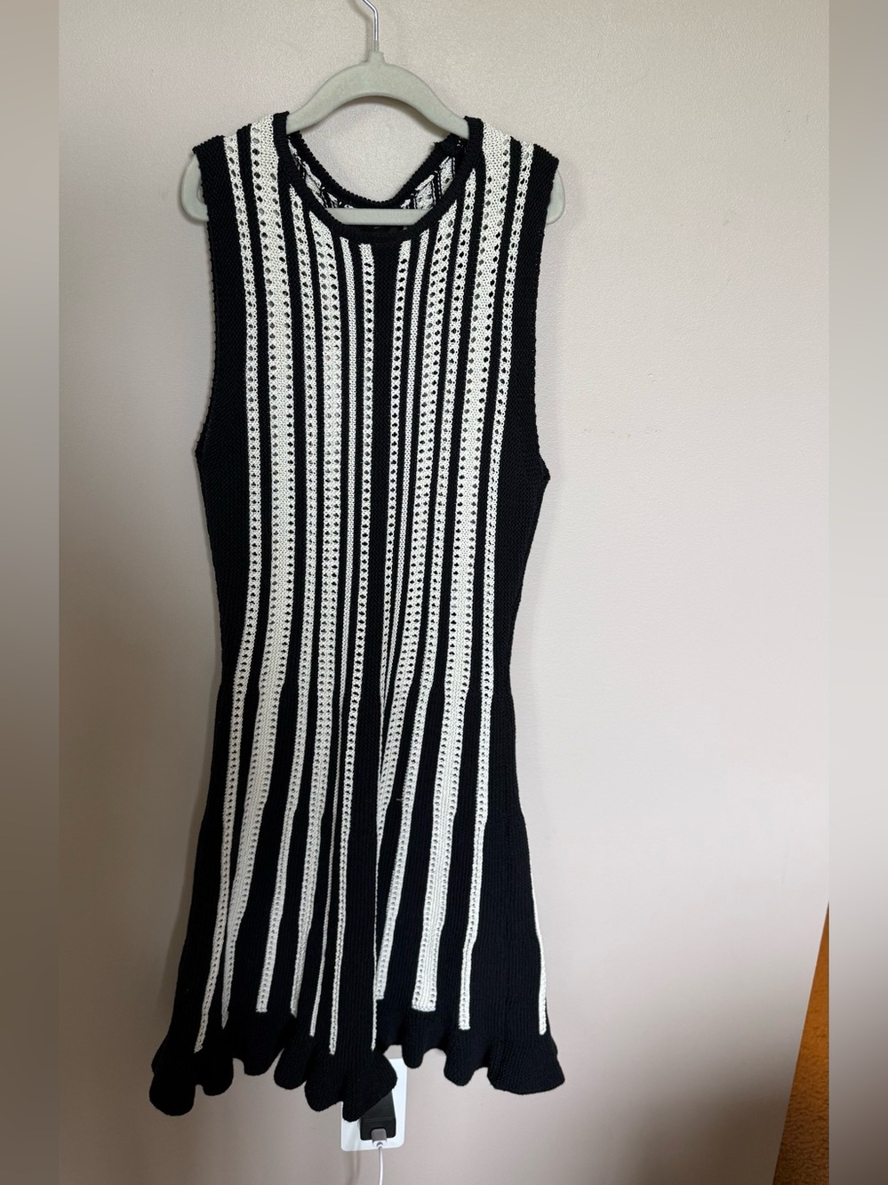 Zara crochet mini dress